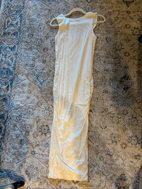 James Perse Cream Sleeveless Midi Dress